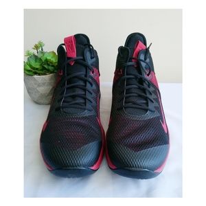 Nike Lebron Witness IV Basketball Shoe Men's Lace Up Black/gymred Size-18 New